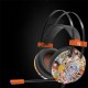 DHG160 Graffiti Game Headset USB Wired Bass Gaming Headphone Stereo Earphone Headphones with Mic for Computer PC Gamer