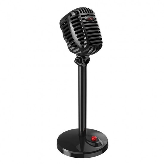 Microphone Wired Mic USB Port Game Singing Mic for PC Computer With Sound Card