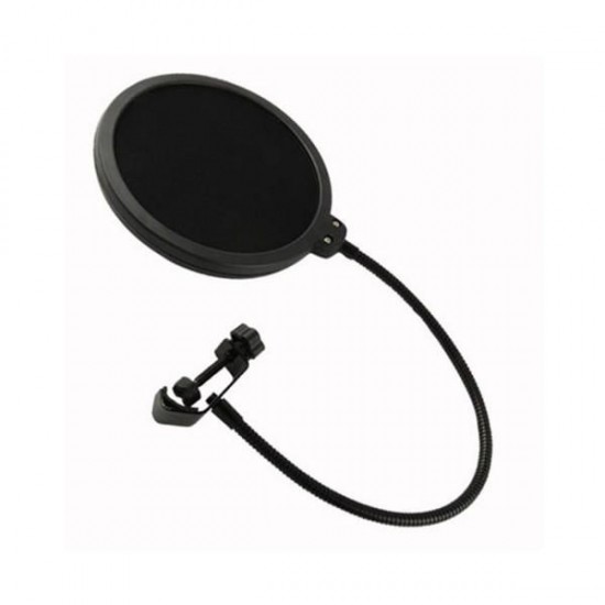 Double Layer Studio Microphone Mic Pop Filter Wireless Swivel Mount Circular Shield For Recording