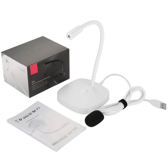 G22 USB Wired Dual-condenser Computer Microphone for Broadcast Live Recording Conference Speech Game Video G22 USB Wired Dual-condenser Computer Microphone for Broadcast Live Recording Conference Speech Game Video