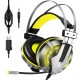 E800 Wired Gaming Headphone Over Ear Gaming Headset Blue Yellow Soft Earpads Headphones With Rotate Mic LED Light For PC Gamers E800 Wired Gaming Headphone Over Ear Gaming Headset Blue Yellow Soft Earpads Headphones With Rotate Mic LED Light For PC Gamers
