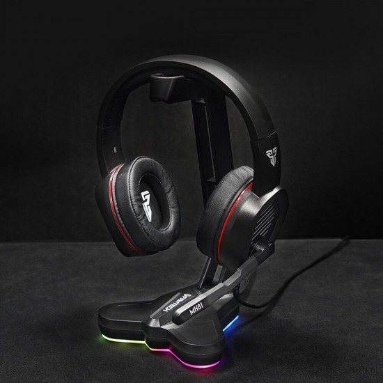 AC3001S RGB Light-emitting Headphone Stand Headset Hook Holder Display Rack Storage Tools Anti-slip Aggravating Base AC3001S RGB Light-emitting Headphone Stand Headset Hook Holder Display Rack Storage Tools Anti-slip Aggravating Base