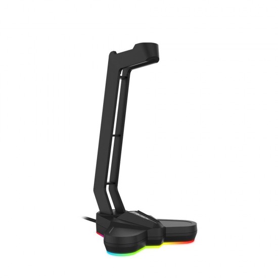 AC3001S RGB Light-emitting Headphone Stand Headset Hook Holder Display Rack Storage Tools Anti-slip Aggravating Base