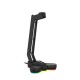 AC3001S RGB Light-emitting Headphone Stand Headset Hook Holder Display Rack Storage Tools Anti-slip Aggravating Base