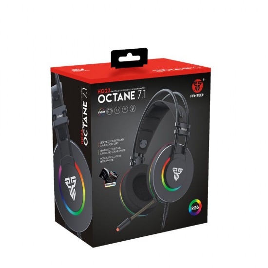 HG23 Game Headphone 7.1 Surround Sound RGB USB Wired Bass Gaming Headset with Mic for Computer PC for PS4 Gamer