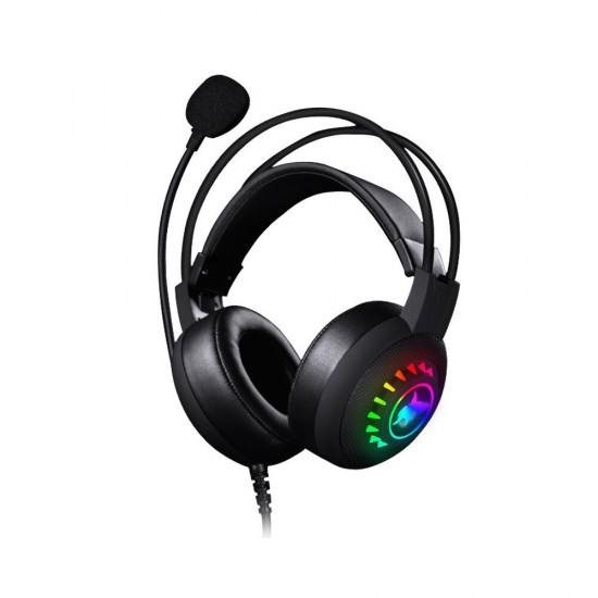 G50 Gaming Headset Wired Luminous Free Drive 7.1 Virtual Stereo Surround Sound RGB Light Noise Reduction 180° Adjustable Microphone Large 50mm Speaker