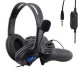 Gaming Headset 3.5mm + USB Wired Omnidirectional Headphone Deep Bass Earphone With Mic for PS4