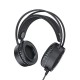 W100 Gaming Headset 3.5mm Jax & USB Wired Headphone with Omnidirectional Microphone for iPad for PS4 PC Laptop Tablet Phones