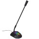 TSP202 Wired Microphone RGB Lighting Bendable USB Microphone Voice Chat Video Conference Microphone For Desktop Laptop