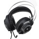 G2 Computer Headset Dedicated for Games 7.1 Virtual Surround Sound Colorful Breathing Light Wired USB Adjustable Microphone Lightweight Black