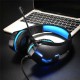 J10 Gaming Headset 3.5mm+USB 40mm Drive Wired Stereo RGB Game Headphone with Mic LED Light for Computer PC Gamer