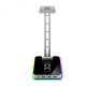 JSR-1 RGB Headphone Stand Headset Holder with 3 USB Ports 1 Type-c Aluminum Alloy Multi-functional Base