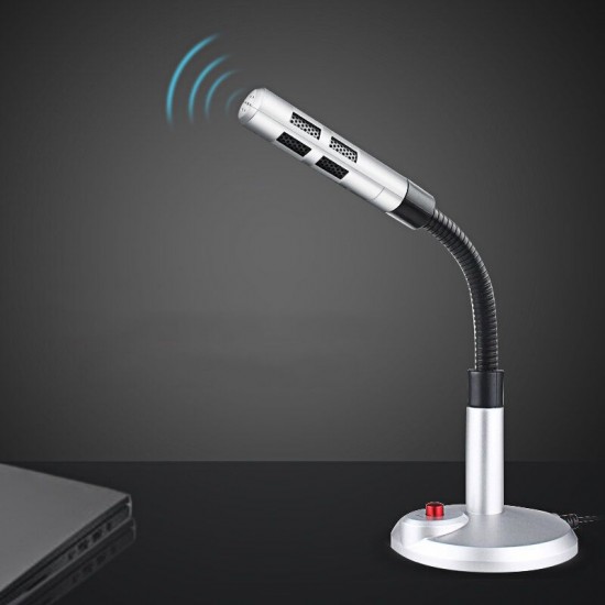 F11 Multi-functional 360 Degree Omnidirectional Game Microphone 3.5mm Interface Computer Gaming Microphone