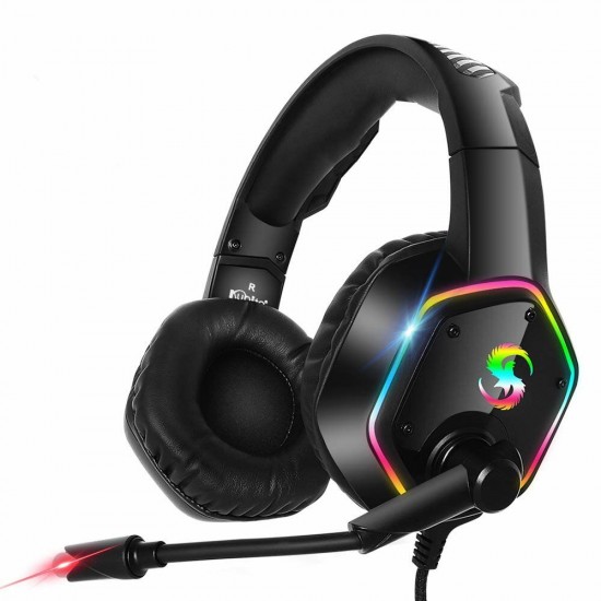 K15 Gaming Headset 7.1 Surround SoundExquisiteLED Lights Omni-directional Noise Reduction 360° Adjustable Microphone