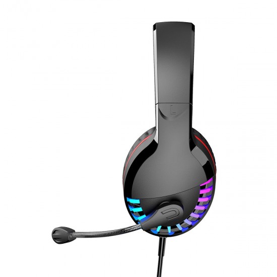 M18 3.5mm+USB Gaming Headsets Multicolor Lighting 50mm Unit Wired Headphone LED Lght Intelligent Noise Reduction and Soundproofing, 3d Surround Sound Effect for PC M18 3.5mm+USB Gaming Headsets Multicolor Lighting 50mm Unit Wired Headphone LED Lght Intelligent Noise Reduction and Soundproofing, 3d Surround Sound Effect for PC