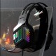 M8 7.1 Channel Gaming Headset RGB Wired Game Headphone Adjustable Bass Stereo Headset with Mic for Computer PC Gamer