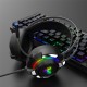 M9 7.1 Channel Gaming Headset RGB Wired Game Headphone Adjustable Bass Stereo Headset with Mic for Computer PC Gamer