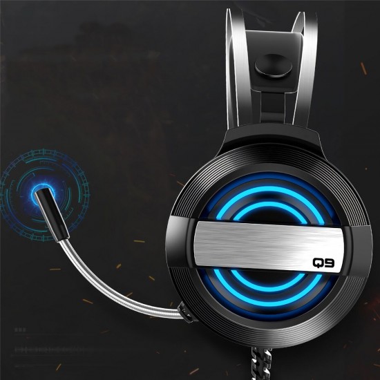 MC Q9 Wired Game Headphone USB 7.1 Channel 4D Surounding Sound 50mm Driver RGB Gaming Headset with Mic for Computer PC Gamer MC Q9 Wired Game Headphone USB 7.1 Channel 4D Surounding Sound 50mm Driver RGB Gaming Headset with Mic for Computer PC Gamer