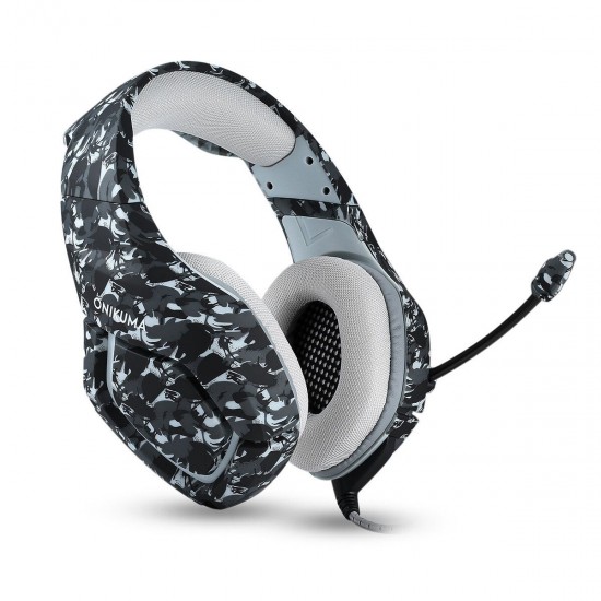 K1B Camouflage Gaming Headset 3.5mm Wired Bass Gaming Headphone Stereo Headphones Earphone with Microphone for PS4 Computer PC Gamer K1B Camouflage Gaming Headset 3.5mm Wired Bass Gaming Headphone Stereo Headphones Earphone with Microphone for PS4 Computer PC Gamer