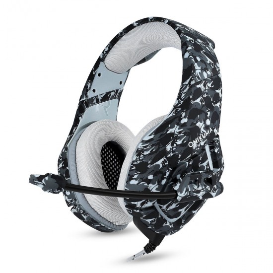 K1B Camouflage Gaming Headset 3.5mm Wired Bass Gaming Headphone Stereo Headphones Earphone with Microphone for PS4 Computer PC Gamer K1B Camouflage Gaming Headset 3.5mm Wired Bass Gaming Headphone Stereo Headphones Earphone with Microphone for PS4 Computer PC Gamer