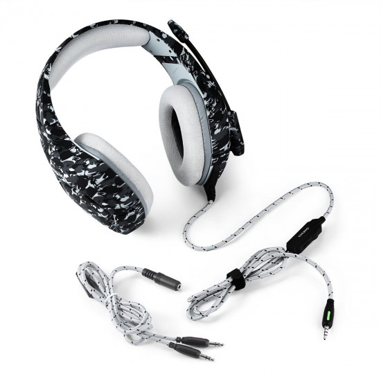 K1B Camouflage Gaming Headset 3.5mm Wired Bass Gaming Headphone Stereo Headphones Earphone with Microphone for PS4 Computer PC Gamer K1B Camouflage Gaming Headset 3.5mm Wired Bass Gaming Headphone Stereo Headphones Earphone with Microphone for PS4 Computer PC Gamer