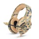 K1B Camouflage Gaming Headset 3.5mm Wired Bass Gaming Headphone Stereo Headphones Earphone with Microphone for PS4 Computer PC Gamer