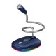 FK5 Condenser Microphone Wired USB Plug Omnidirectional Desk Colorful Light Base Microphone for PC Laptop YouTube Chatting Gaming Podcast FK5 Condenser Microphone Wired USB Plug Omnidirectional Desk Colorful Light Base Microphone for PC Laptop YouTube Chatting Gaming Podcast