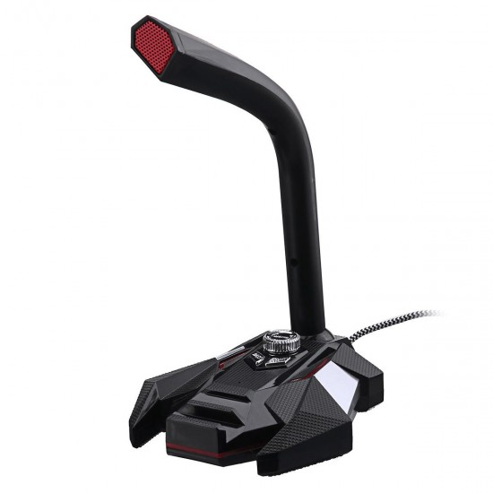 USB Wired 360° Pickup Dual Mic Gaming Microphone with 3.5mm Audio Jack for Speaker Headphone USB Wired 360° Pickup Dual Mic Gaming Microphone with 3.5mm Audio Jack for Speaker Headphone