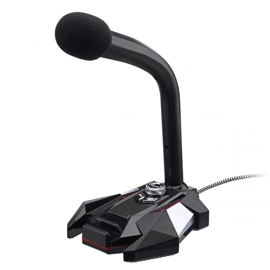 USB Wired 360° Pickup Dual Mic Gaming Microphone with 3.5mm Audio Jack for Speaker Headphone USB Wired 360° Pickup Dual Mic Gaming Microphone with 3.5mm Audio Jack for Speaker Headphone