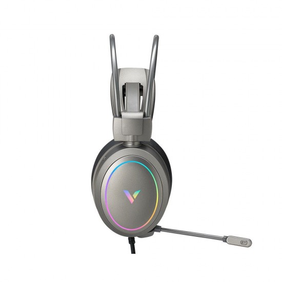 Vh610 Gaming Headset 7.1 Virtual Surround Sound Integrated Line Control Graphene RGB LED Light Headphone for Compurter Game