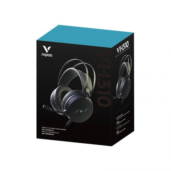 VH310 Game Headset 7.1 Virtual Surround Channel RGB Gaming Headphones ENC Noise Reduction Microphone 50MM