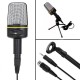 SF-930 3.5mm Studio Professional Condenser Sound Recording Microphone with Tripod Holder for PC Laptop SF-930 3.5mm Studio Professional Condenser Sound Recording Microphone with Tripod Holder for PC Laptop