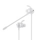 G628 Portable 3.5mm + USB Wired In-ear Earphone Gaming White Earphone with Dual Microphones for Mobile Phone