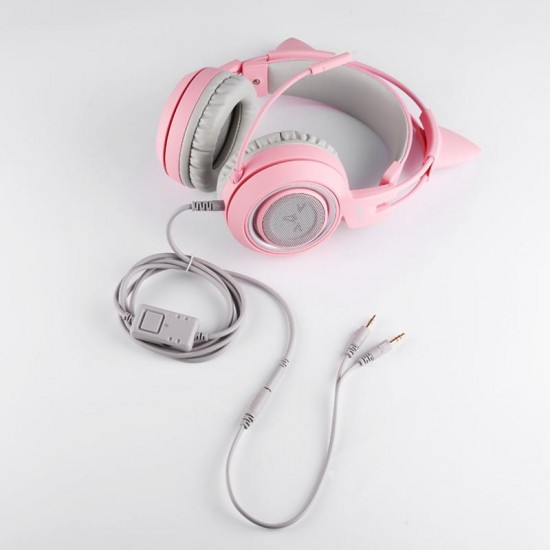 G951S 3.5mm + USB DJ Deep Bass Gaming Headphone Cat Earphones Headset With Microphone for Computer Profession Gamer G951S 3.5mm + USB DJ Deep Bass Gaming Headphone Cat Earphones Headset With Microphone for Computer Profession Gamer