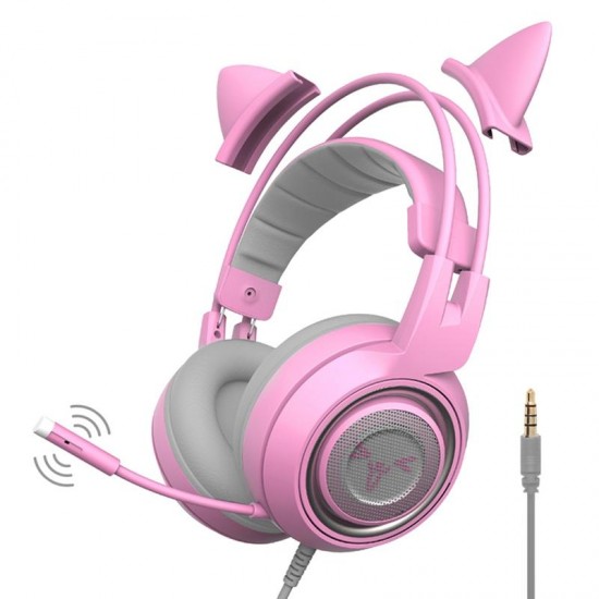 G951S 3.5mm + USB DJ Deep Bass Gaming Headphone Cat Earphones Headset With Microphone for Computer Profession Gamer G951S 3.5mm + USB DJ Deep Bass Gaming Headphone Cat Earphones Headset With Microphone for Computer Profession Gamer