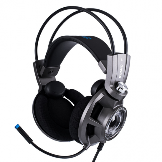 G954 Virtual 7.1 Surround USB Gaming Luminous Headphone Headset With Microphone for Computer Profession Gamer