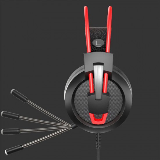 V9 Gaming Headphone USB 7.1 Stereo Sound Bass Game Headset with Mic LED Light for Computer PC Gamer V9 Gaming Headphone USB 7.1 Stereo Sound Bass Game Headset with Mic LED Light for Computer PC Gamer