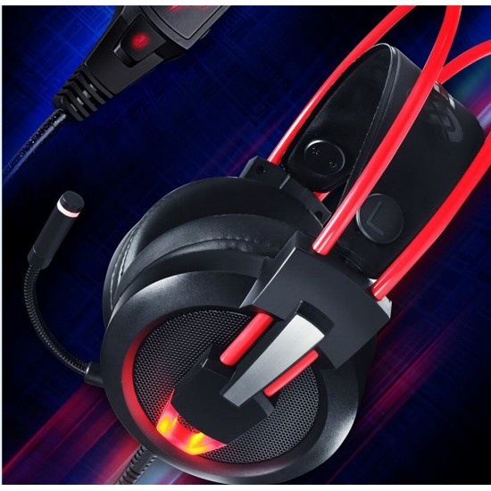 V9 Gaming Headphone USB 7.1 Stereo Sound Bass Game Headset with Mic LED Light for Computer PC Gamer