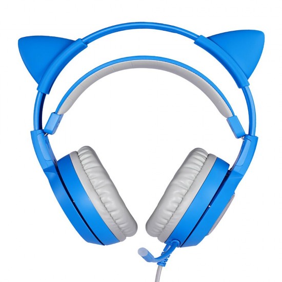 G952S Blue Cute Gaming Headset 3.5mm Plug Wired Stereo Sound Headphone with Microphone for Computer PC Gamer Girls Kids Gifts G952S Blue Cute Gaming Headset 3.5mm Plug Wired Stereo Sound Headphone with Microphone for Computer PC Gamer Girls Kids Gifts