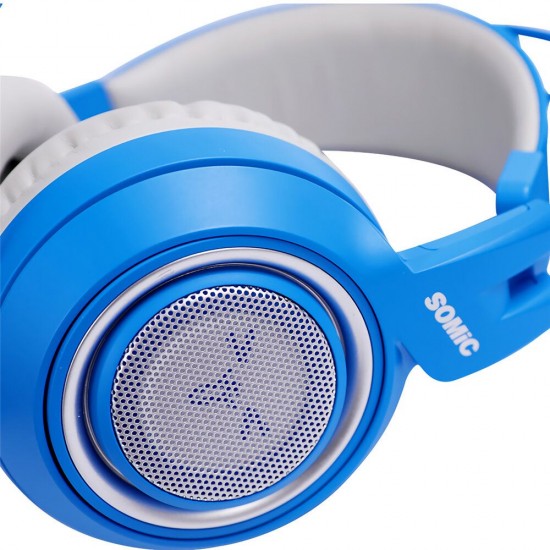 G952S Blue Cute Gaming Headset 3.5mm Plug Wired Stereo Sound Headphone with Microphone for Computer PC Gamer Girls Kids Gifts G952S Blue Cute Gaming Headset 3.5mm Plug Wired Stereo Sound Headphone with Microphone for Computer PC Gamer Girls Kids Gifts