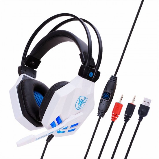 SY850 Game Headphone 3.5mm USB Wired Bass Gaming Headset Stereo Earphone Headphones with Mic for Computer PC for PS4 Gamer SY850 Game Headphone 3.5mm USB Wired Bass Gaming Headset Stereo Earphone Headphones with Mic for Computer PC for PS4 Gamer