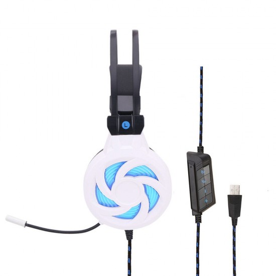 SY855MV Game Headphone 3.5mm USB Wired Bass Gaming Headset Stereo Surround Sound Headphones with Mic for Computer PC Gamer