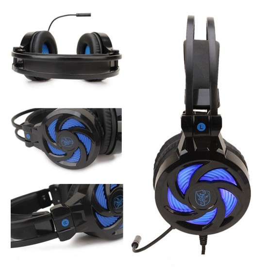 SY855MV Game Headphone 3.5mm USB Wired Bass Gaming Headset Stereo Surround Sound Headphones with Mic for Computer PC Gamer SY855MV Game Headphone 3.5mm USB Wired Bass Gaming Headset Stereo Surround Sound Headphones with Mic for Computer PC Gamer