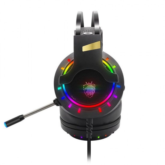 K3 Game Headphone 7.1 Channel 3.5mm USB Wired Bass RGB Gaming Headset Stereo Sound Headset with Mic for PS4 Computer PC Gamer