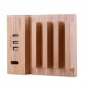 Wooden Headphone Stand Headset Hanger Mobile Phone Tablet Stand Holder with Universal USB Charging Ports USB Charger