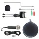 X-01 3.5 mm Jack Mini Recording Condenser Microphone for Computer PC Karaoke Phone