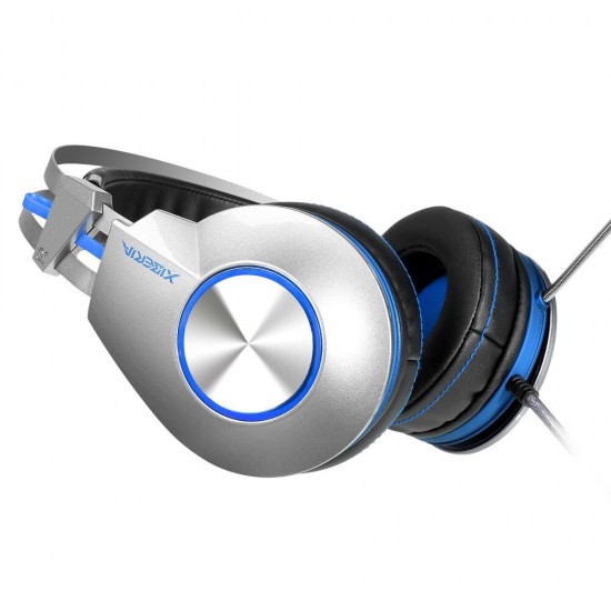 K5 Comfortable USB Over-Ear Pro Gaming Headset for PC with Surround Sound Flexible Microphone