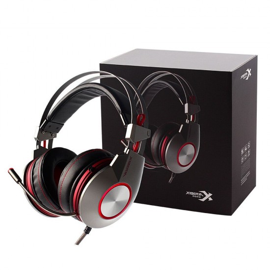 K5 Comfortable USB Over-Ear Pro Gaming Headset for PC with Surround Sound Flexible Microphone
