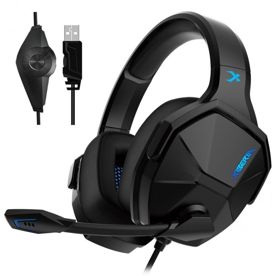 V13 Gaming Headset USB 7.1 Channel Ergonomic Shaft Professional Headphone with Mic for Computer Laptop Gamer