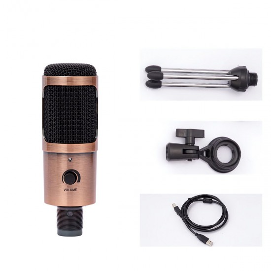 YR K1 USB Condenser Microphone Cardioid-directional Computer Karaoke for Recording Singing Game Live Broadcast YR K1 USB Condenser Microphone Cardioid-directional Computer Karaoke for Recording Singing Game Live Broadcast